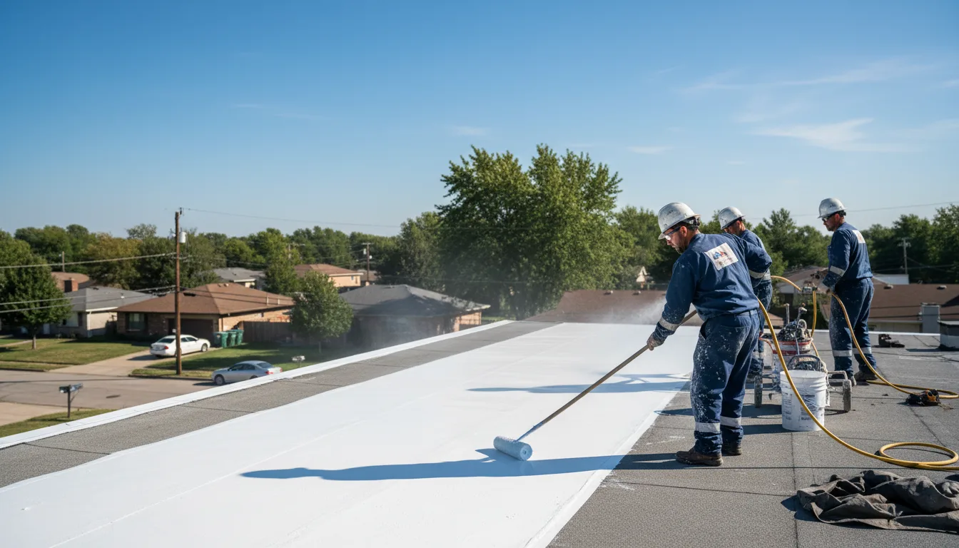 Commercial roof coating in Winburne, PA near me